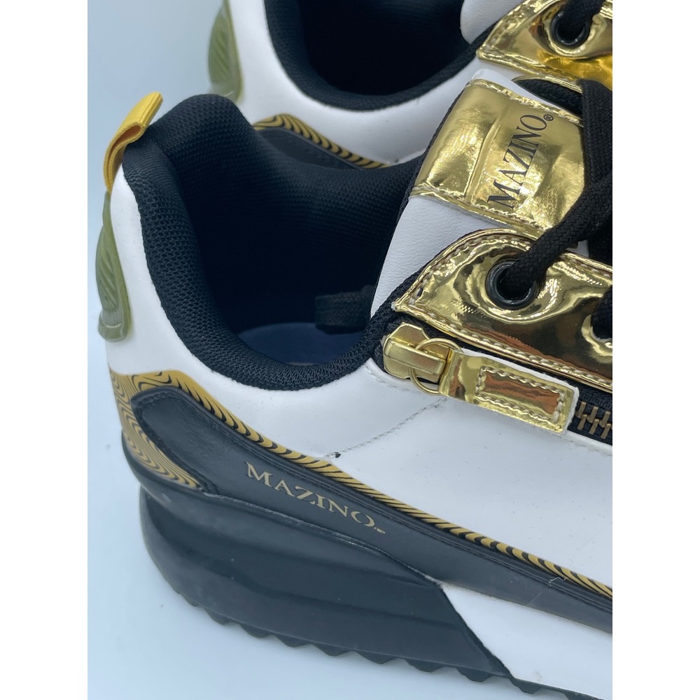 Mazino Spinel-035 Mens Fashion Sneakers Gold White Black Size 15 JMS2182103S - Picture 2 of 9